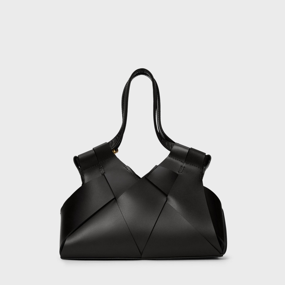 Brioche Mini — Чёрный, без дополнений — фото 3. sku=BRIOCHE-MINI-LTH-BLK-GLD,BRIOCHE-MINI-WLT-LTH-BLK-GLD color=Чёрный Brioche Mini — Чёрный, без дополнений — фото 3.