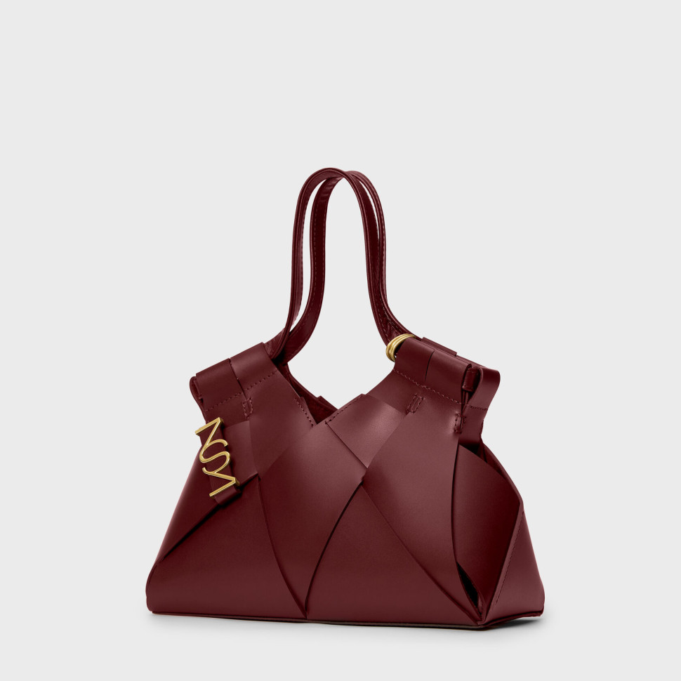 Brioche Mini — Бордовый, без дополнений — фото 41. sku=BRIOCHE-MINI-LTH-BRD-GLD,BRIOCHE-MINI-WLT-LTH-BRD-GLD color=Бордовый Brioche Mini — Бордовый, без дополнений — фото 41.