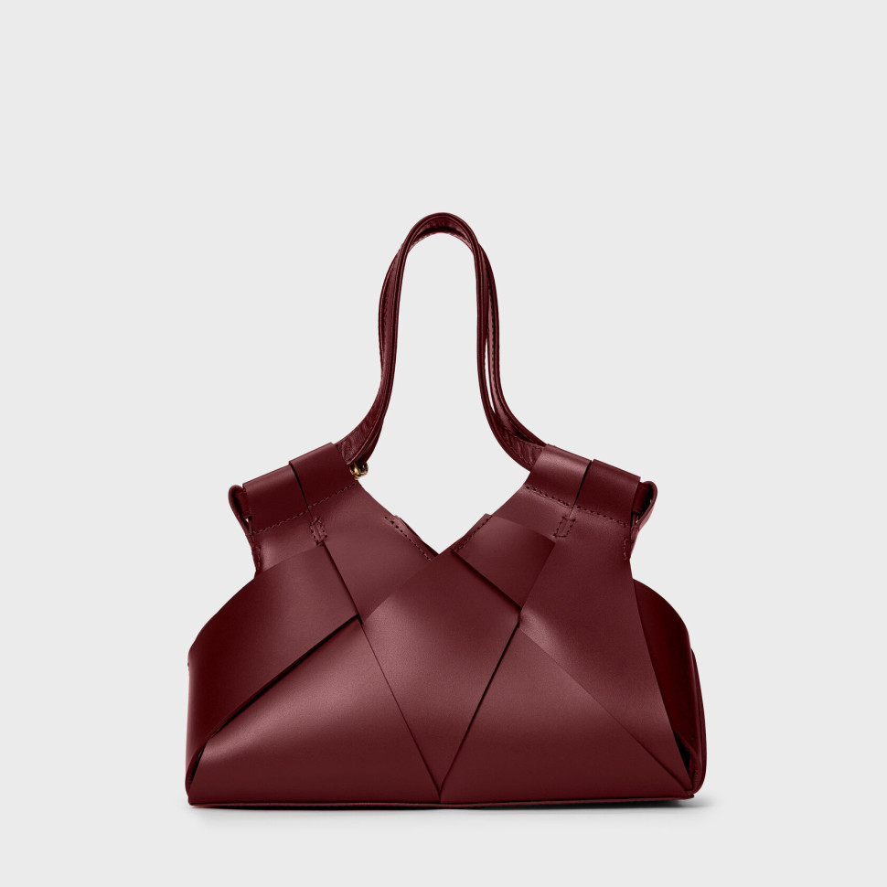 Brioche Mini — Бордовый, без дополнений — фото 42. sku=BRIOCHE-MINI-LTH-BRD-GLD,BRIOCHE-MINI-WLT-LTH-BRD-GLD color=Бордовый Brioche Mini — Бордовый, без дополнений — фото 42.