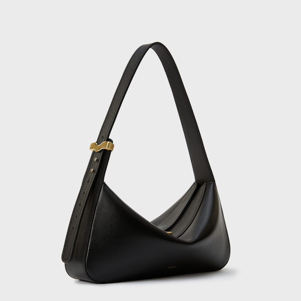 Banana — Чёрный, золотистая фурнитура — фото 2. sku=BANANA-LTH-BLK-GLD color=Чёрный Banana — Чёрный, золотистая фурнитура — фото 2.