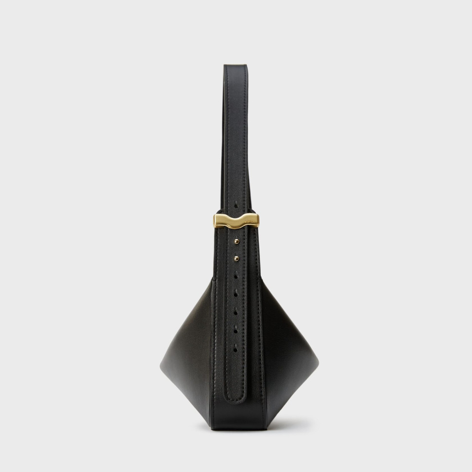 Banana — Чёрный, золотистая фурнитура — фото 3. sku=BANANA-LTH-BLK-GLD color=Чёрный Banana — Чёрный, золотистая фурнитура — фото 3.