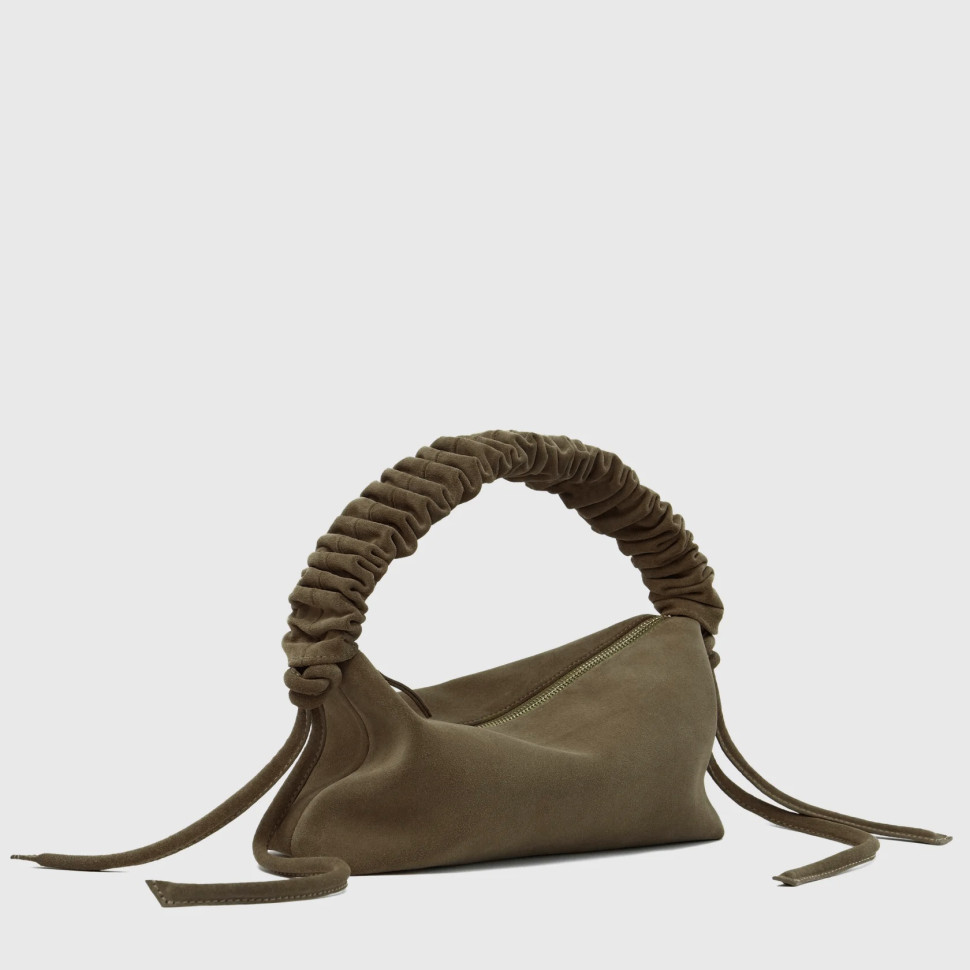 Banana Mini — Замша оливковая — фото 23. sku=BANANA-MINI-SUE-OLV-GLD color=Замша оливковая Banana Mini — Замша оливковая — фото 23.