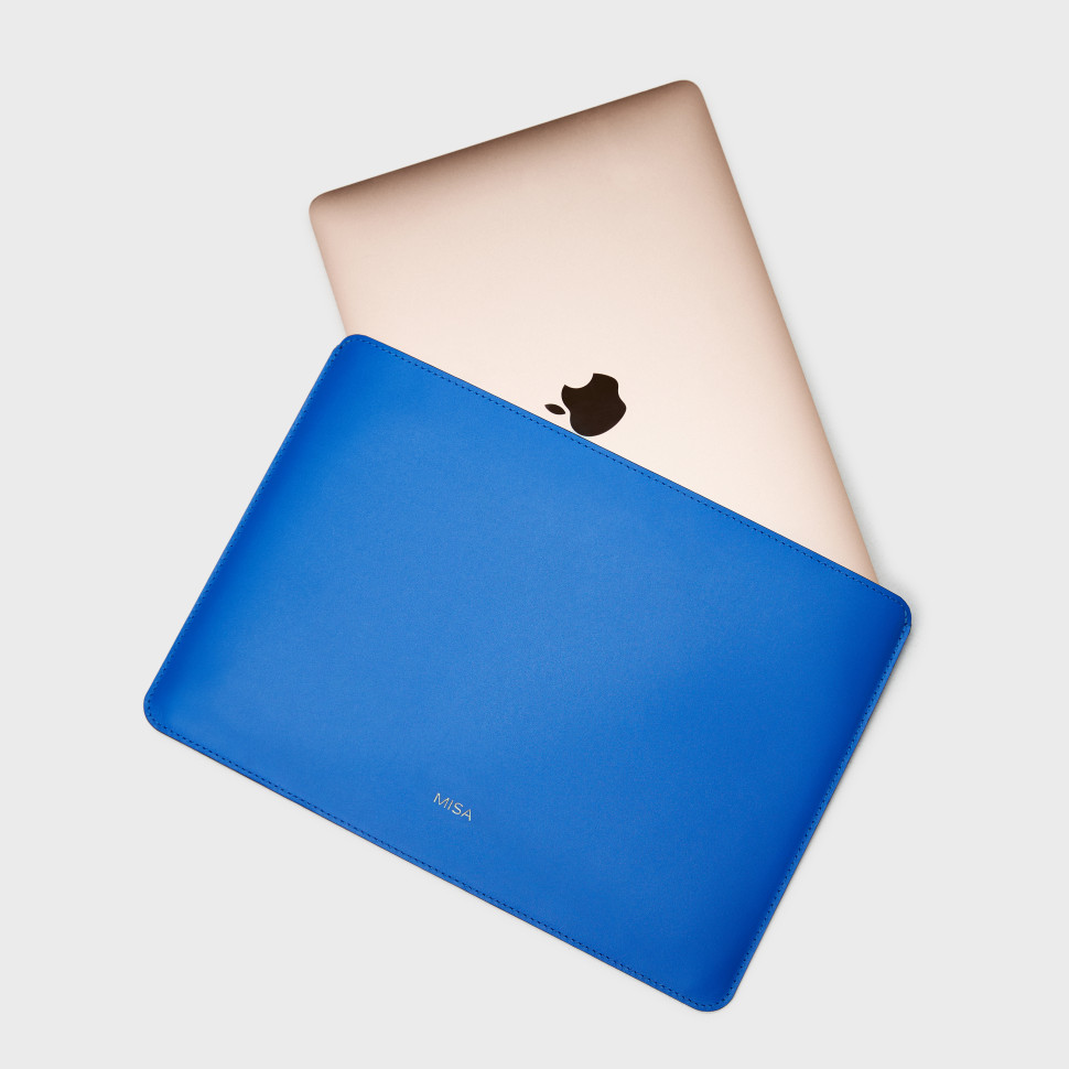 Чехол для ноутбука — Синий — фото 2. sku=LAPTOP-LTH-BLU-S,LAPTOP-LTH-BLU-M color=Синий Чехол для ноутбука — Синий — фото 2.