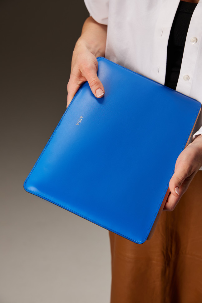 Чехол для ноутбука — Синий — фото 4. sku=LAPTOP-LTH-BLU-S,LAPTOP-LTH-BLU-M color=Синий Чехол для ноутбука — Синий — фото 4.