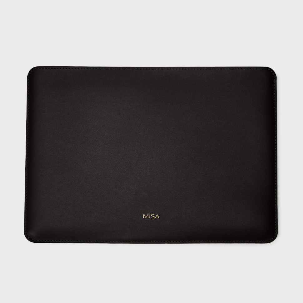 Чехол для ноутбука — Чёрный — фото 1. sku=LAPTOP-LTH-BLK-S,LAPTOP-LTH-BLK-M color=Чёрный Чехол для ноутбука — Чёрный — фото 1.